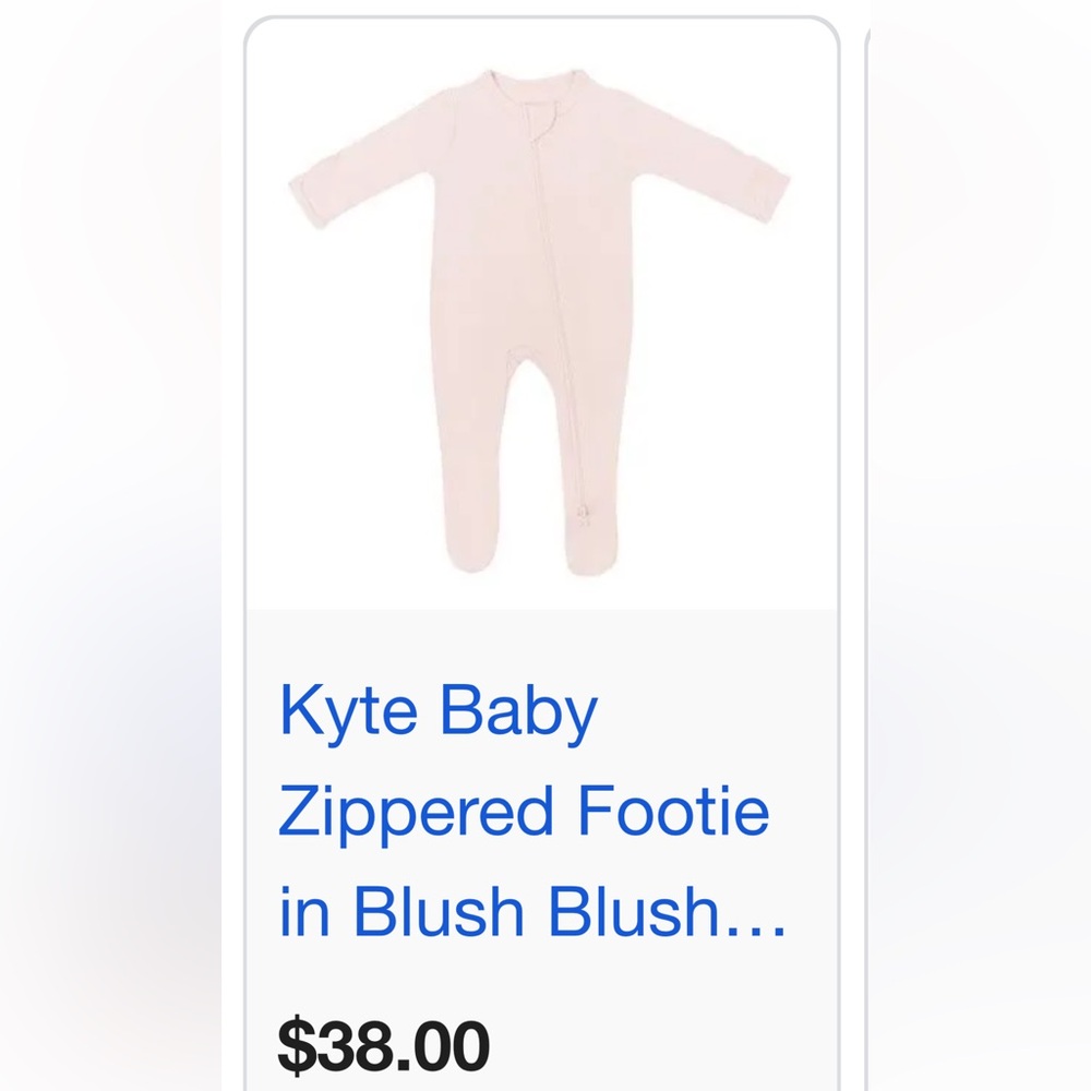 Kyte BABY Soft Pink Bamboo Infant Wear